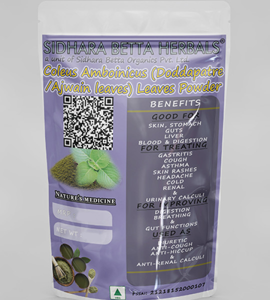 Coleus Amboinicus Leaves Powder | Doddapatre | Ajwain | Sugandhavalakam | Karpuravalli | Pathurchur