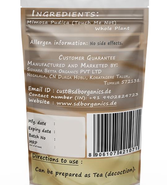 Mimosa Pudica Whole Plant Powder | Touch Me Not | Lajjalu | Lajwanti