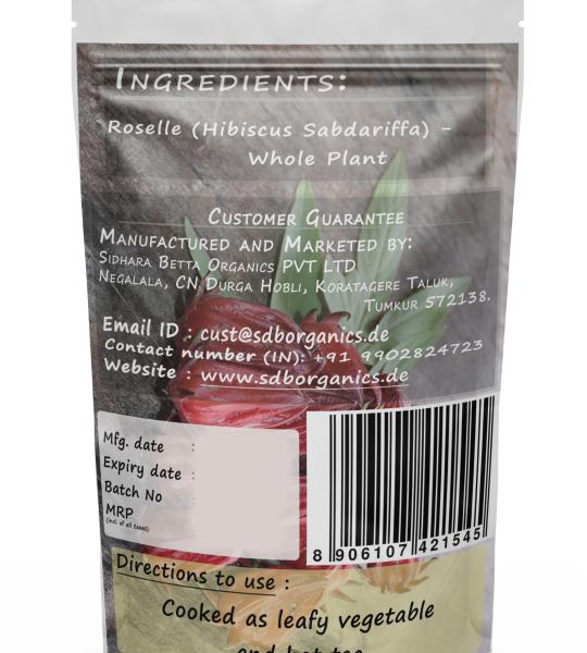 Roselle Whole Plant Powder | Ambasthika | Hibiscus Sabdariffa