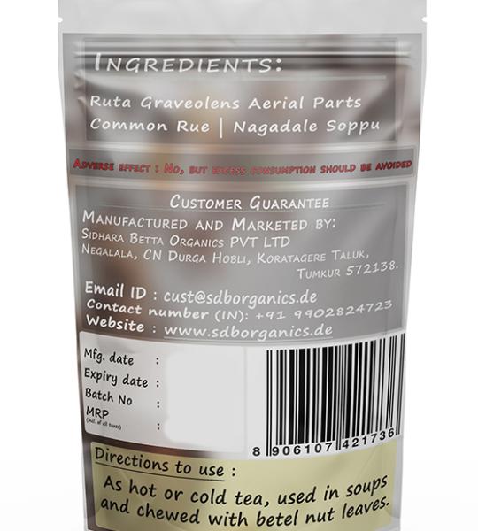 Ruta Graveolens Ariel Part Powder | Common Rue Ariel Part Powder | Nagadale Soppu | Guchhapatra | Sadapaha